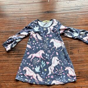 Millie Loves Lily Girls' size 4 Bell Sleeve  Unicorn Dress